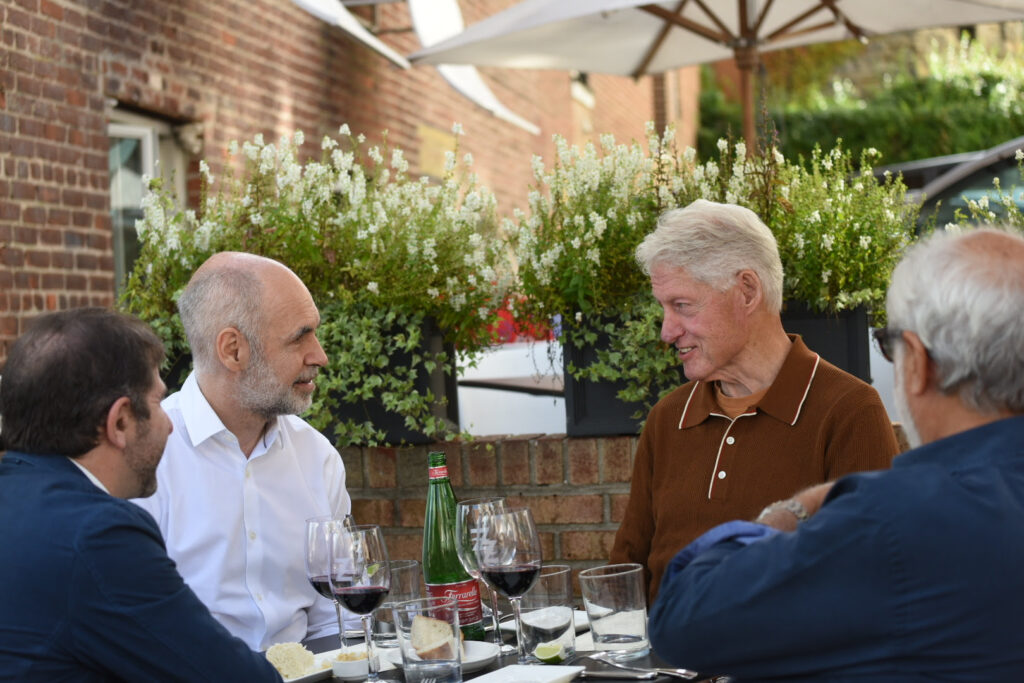 Larreta y Bill Clinton