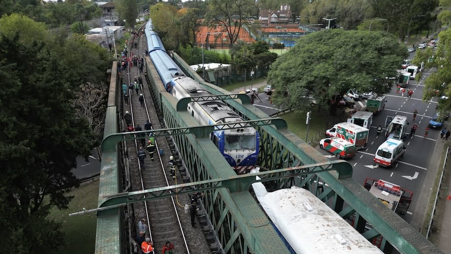 Choque de trenes en Palermo.